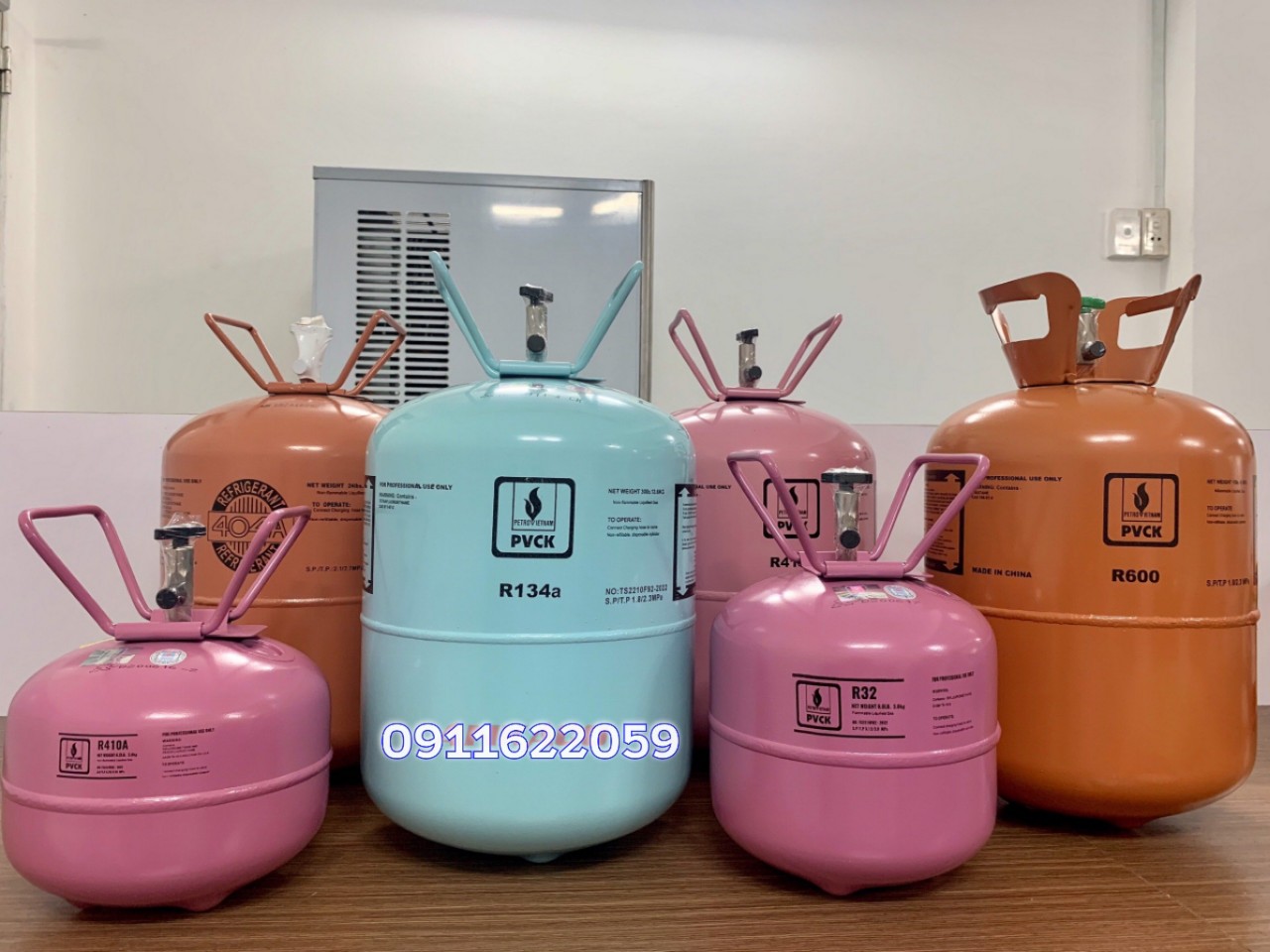0911622059. Nơi bán Gas lạnh - R507, R134, R404, R410 cho hệ thống lạnh ...